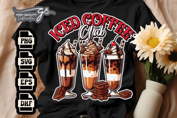 Coquette Bow Iced Coffee Club SVG for Crafts and Graphics