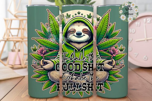 Inhale the Good Shit Exhale the Bullshit Graphics for Tumbler Wraps