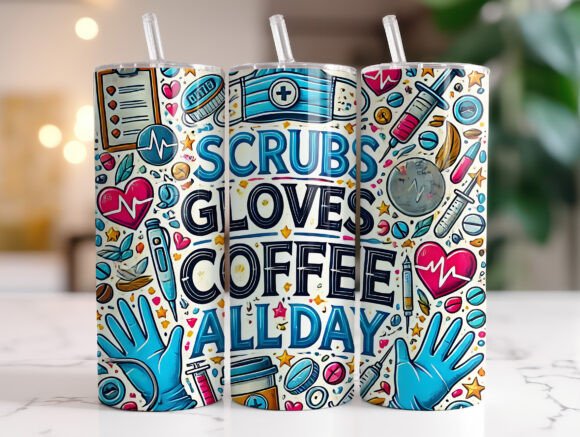 Nurse 20 Oz Tumbler Wrap Sublimation
