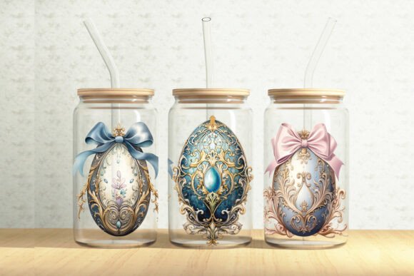 Ornate Eggs Graphic for Tumbler Wrap Design