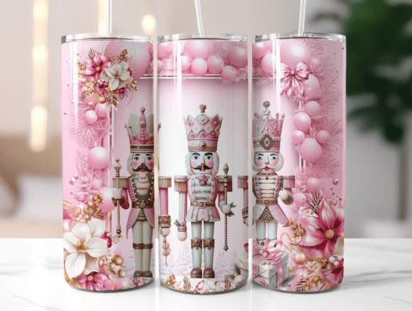 Pink Nutcracker Tumbler Wrap Graphics