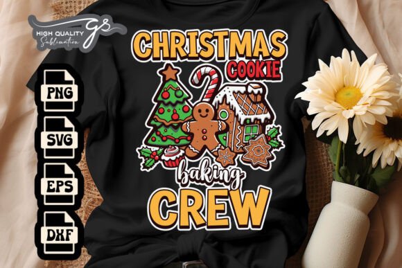 Xmas Cookie Baking Crew SVG for Crafts and Graphics